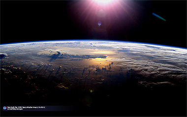 Imagen captada desde la Estación Espacial Internacional, año 2008. Crédito: NASA.
