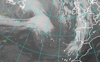 Imagen satelital Atlántico Norte hoy domingo 12-02-11