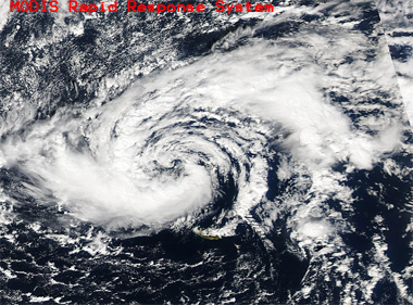 Imagen captada por el satélite AQUA (sensor MODIS), 10.03.11.