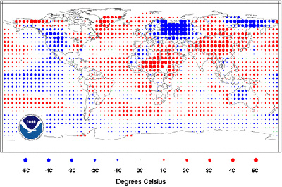 Comportamiento térmico del Planeta en febrero de 2011