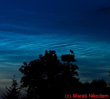 Nubes noctilucentes en Polonia por Marek Nikodem