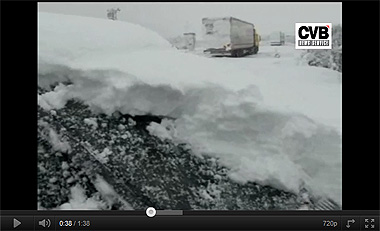 Caputa de vídeo sobre las intesas nevadas en Turquía.