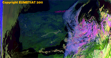 Imagen visible de la Península. Satélite METOP-A.