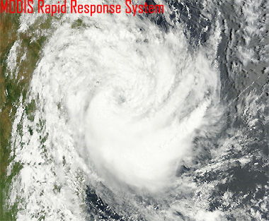 Imagen visible del ciclón subtropical DANDO