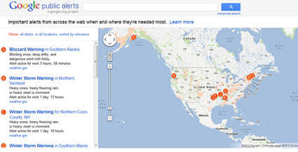 Google Alerts, una nueva herramienta meteorológica