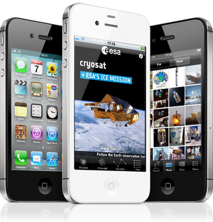 CryoSatApp aplicación de la ESA para iPhone y iPad