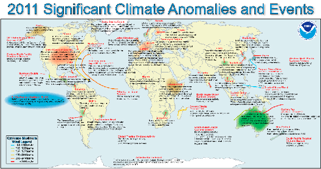 Informe climático de la Tierra. Año 2011