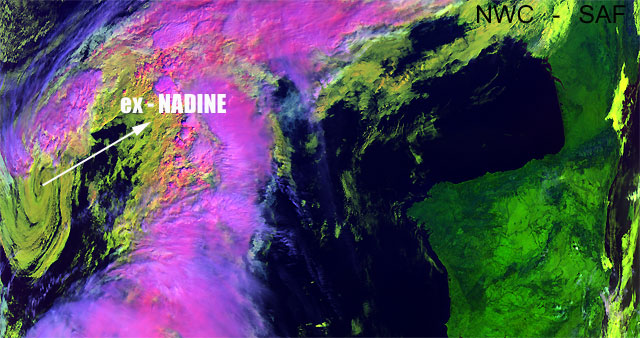 Imagen visible y falso color RGB, satélite MetOp-A, 04.10.12, 10:49 UTC.