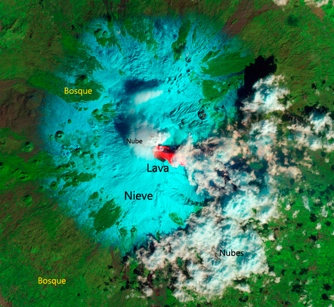 El Etna fotografiado desde el espacio (20-02-2013)