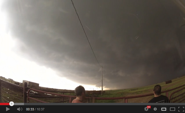 Captura del impresionante vídeo del tornado, por Tempest Tours.