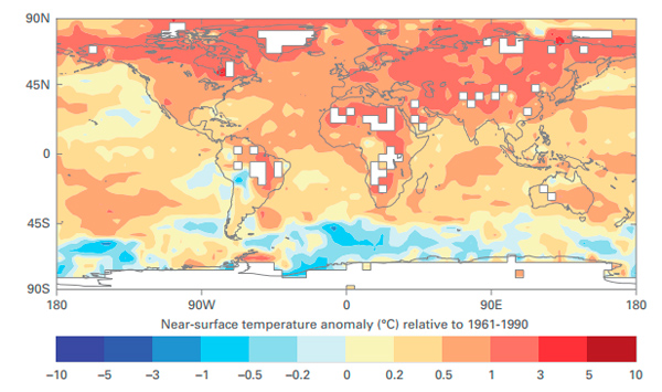 La Tierra atravesó su década más cálida desde 1850 en el arranque del s. XXI