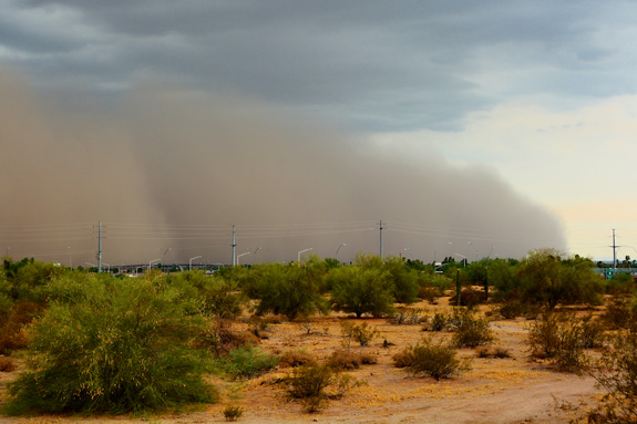 Tormenta de arena (o Haboob) en Arizona, Julio de 2013