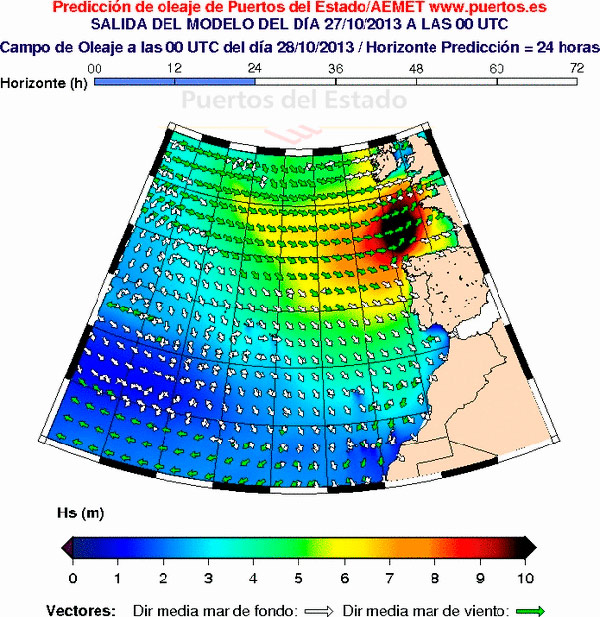 Pendientes de la DANA que afecta a Canarias y del oleaje en Atlántico Norte
