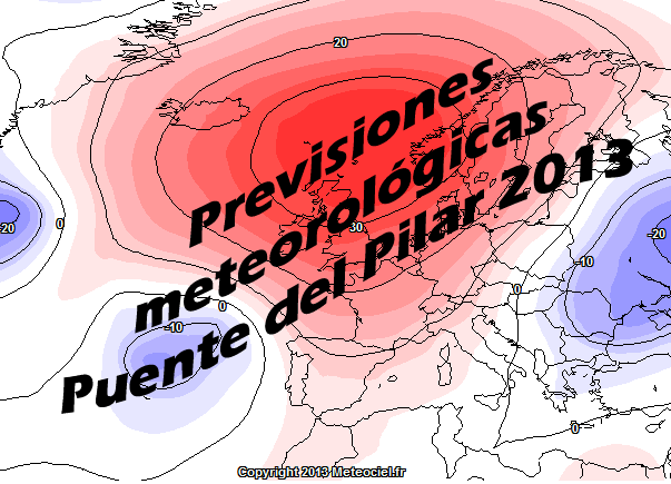 Previsiones meteorológicas Puente del Pilar 2013