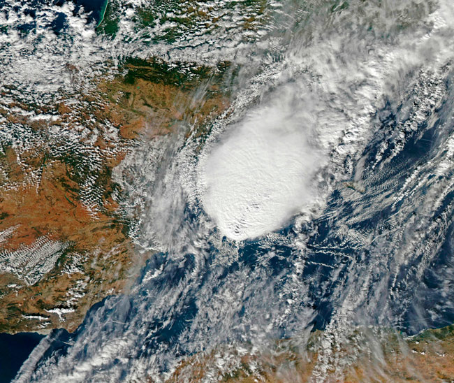 Un posible Compleo Convectivo de Mesoescala afectó a Baleares esta tarde