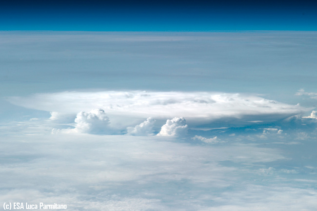 Nubes desde la Estación Espacial Internacional