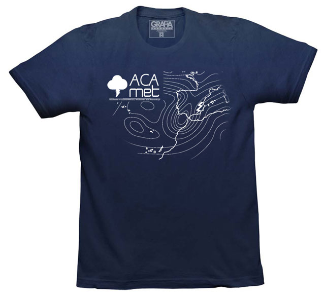 Edición de la camiseta en azul marino.