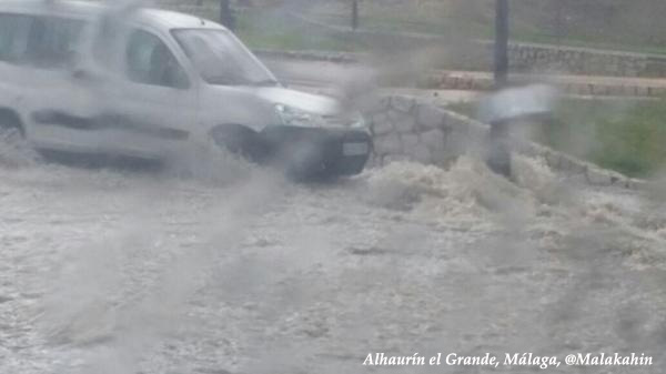 Inundaciones en Alhaurín El Grande.