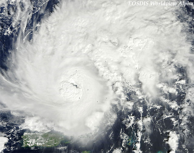 Imagen visible de alta resolución de Gonzalo, satélite TERRA (MODIS), 14 octubre 2014.