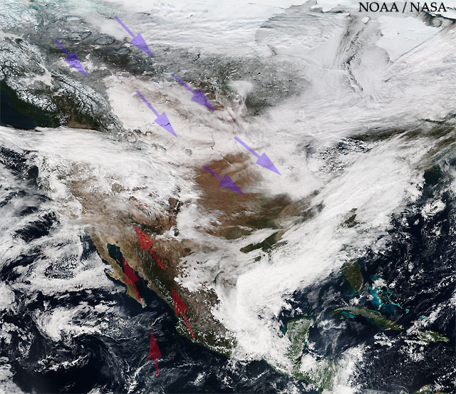 Imagen visible y alta resolución, satélite Suomi NPP, 13 noviembre 2014. Crédito: NOAA/NASA.