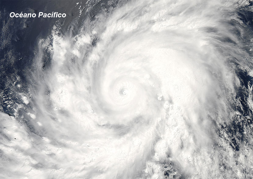 Imagen visible del gran huracán Blanca. Satélite AQUA (sensor MODIS), 3 junio 2015.