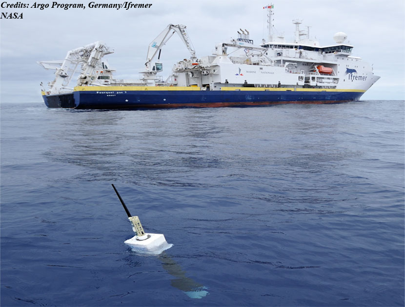 El nuevo estudio usó medidas de temperatura a partir del despliegue de 3500 sondas por todos los océanos del mundo. Créditos: Argo Program, Germany/Ifremer.
