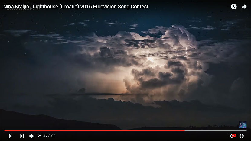 Vídeo del tema Lighthouse, interpretado por la cantante Nina Kraljic para representar a Croacia en Eurovisión 2016.